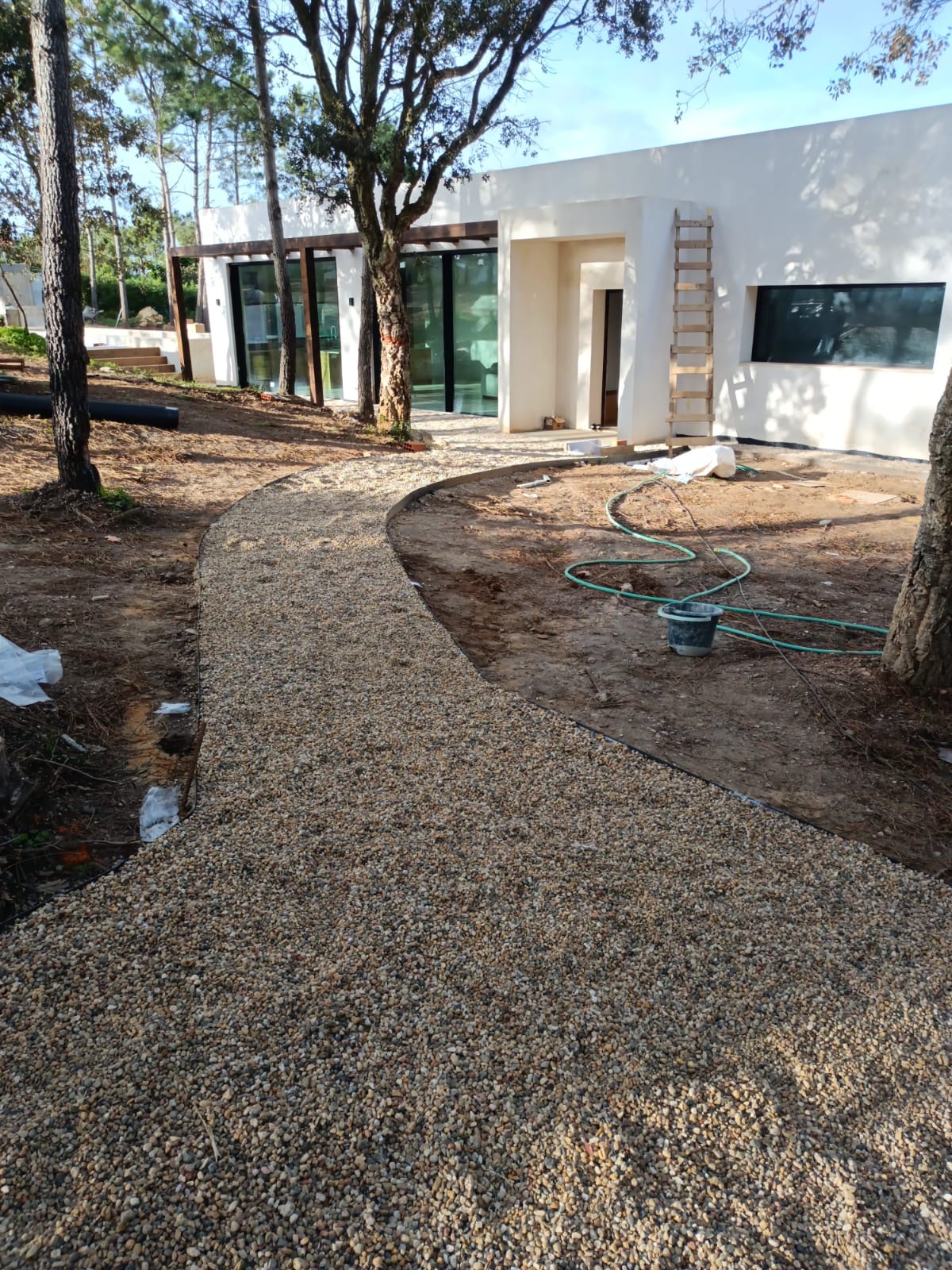 Construção de raiz de moradia